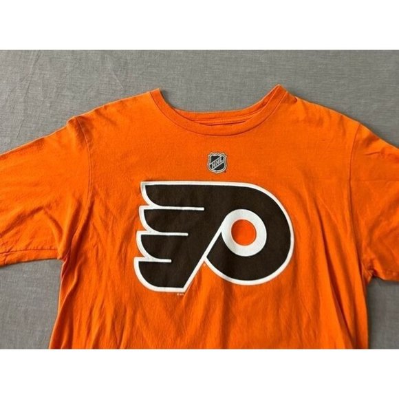 Philadelphia Flyers Patrick Shirt Adult M Orange Short Sleeve Pullover Tee Mens - Picture 2 of 9